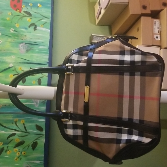 Burberry Bags Burberry Sartorial House Check Bowling Bag Poshmark